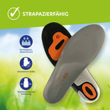 CLEANFEET Spezial Gelsohle mit Aktiv-Fußbett! Schutz vor Ermüdung! Keine Gerüche