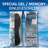 Cleanfeet GEL/MEMORY Einlegesohlen 1 Paar Gr.36-40/41-46 wie auf Wolken gehen